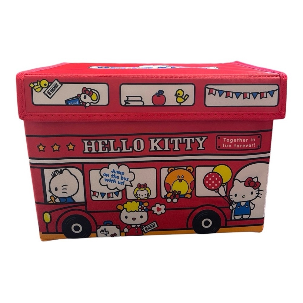 Hello Kitty Storage Box - Red Bus Design